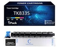 TK8335 Cartuccia Toner di Ricambio per Kyocera TK8335 TK8335K TK8335C TK8335Y TK8335M per Kyocera TASKalfa 3252ci Stampante con chip,Cyan-1 Pack