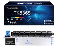 TK8365 Cartuccia Toner di Ricambio per Kyocera TK8365 TK8365K TK8365C TK8365Y TK8365M Compatibile per Kyocera TASKalfa 2554ci Stampante con Chip,Cyan-1 Pack