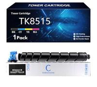 TK8515 Cartuccia Toner di Ricambio per Kyocera TK8515 TK8515K TK8515C TK8515Y TK8515M per Kyocera TASKalfa 5052ci 6052ci Stampante con Chip,Cyan-1 Pack