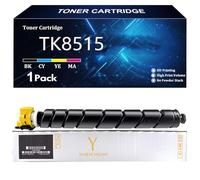 TK8515 Cartuccia Toner di Ricambio per Kyocera TK8515 TK8515K TK8515C TK8515Y TK8515M per Kyocera TASKalfa 5052ci 6052ci Stampante con Chip,Yellow-1 Pack