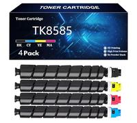 TK8585 Cartuccia Toner di Ricambio per Kyocera TK8585K TK8585C TK8585Y TK8585M Compatibile per Kyocera TASKalfa MZ4001ci MZ50001ci MZ6001ci MZ7001ci Stampante con Chip,4 Color-4 Pack