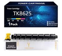 TK8625 Cartuccia Toner di Ricambio per Kyocera TK8625K TK8625C TK8625Y TK8625M Compatibile per Kyocera TASKalfa MZ4001ci Stampante con Chip,Y-1 Pack