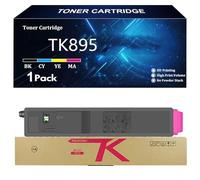 TK895 Cartuccia Toner di Ricambio per Kyocera TK895K TK895C TK895Y TK895M Toner Compatibile per Kyocera FS-C8020MFP 8025 C8525MFP C8520MFP TASKalfa 205c 255 206ci 256ci Stampante,M-1 Pack