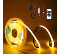 TK99SW Striscia LED COB 2 Metri, 2700K Striscia LED Bianco Caldo con Telecomando RF, 320LEDs/m, Larghezza 8mm, Luci a LED per Cucina Bar, Feste, TV Decorazione Camera Letto