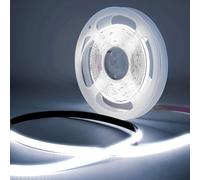 TK99SW Striscia LED COB 3 m, 24V 6500K, larghezza 8 mm, striscia LED bianco freddo, 320 LED/m, con telecomando RF e alimentatore per cucina, retroilluminazione TV LED, specchi, PC, camera da letto