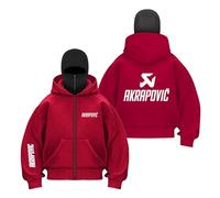 TKAJHPAH Felpa con Cappuccio E Passamontagna Antivento da Uomo per Felpe Comode A.k.ra.p.o.VI.c Giacca con Cerniera E Cuciture Abbigliamento Sportivo A Maniche-HongS||x_l