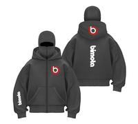 TKAJHPAH Felpa con Cappuccio E Passamontagna da Uomo Comoda per B.i.m.o.t.a Antivento Tasche Stampa Street Wear Doppio -HuiS||l