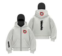 TKAJHPAH Felpa con Cappuccio E Passamontagna da Uomo Comoda per B.i.m.o.t.a Antivento Tasche Stampa Street Wear Doppio -QHS||s