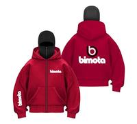 TKAJHPAH Felpe Cappuccio Larghe da Uomo con Passamontagna per B.i.m.o.t.a Tasche Giacca Stampata Tuta A Maniche Lunghe Antivento Capispalla-HongS||x_l