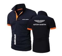 TKAJHPAH Polo Comode da Uomo per A.s.t.o.n M.a.r.Ti.n T-Shirt Attive con Colletto Maglietta A Maniche Corte Canottiera Semplice Maglietta da Golf A Mezza Manica-SLanS+ChengS||M