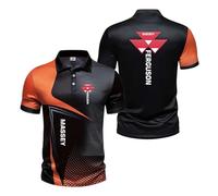 TKAJHPAH Polo da Uomo 3D Stampata A Maniche Corte per M.A.SS.EY Fe.RG.US.ON T Shirt Elasticizzate con Cuciture A Mezza Manica Allenamento di Golf-ZongSe||x_l