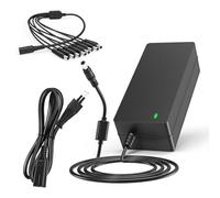 TKDY Alimentatore di rete CCTV da 12 V, 5 A, 12 Volt, 5 Ampere, con cavo splitter di potenza a 8 vie, compatibile con Lorex, Samsung, Q-See, Night Owl, Swann, Annke IP e BNC