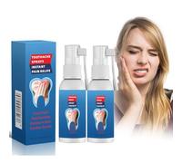 Tkekruh 2 spray per mal di denti, 20 ml, Toothache, spray portatile per mal di denti, per alleviare il dolore, gonfiore delle gengive