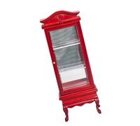 Tkidplw 1/12 Scala Miniatura Legno Vetrina per Case Delle Bambole Accessori Artigianato Realistico Vino Cabinet Modello Mobili Case Delle Bambole Mobili