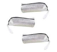 Tkidplw 2. Custodia per bottiglia isolata in alluminio portatile per campeggio all'aperto, cucina, sport, borsa da fitness, copertura isolata in foglio di alluminio, 3 pezzi