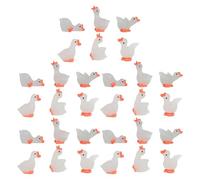 Tkidplw 30PCS incandescente resina piccole oche figurine per giardino | Miniatura decorativa, statua di nottilucenza, per interni, scrivania, giardino, paesaggio, ornamento regalo di compleanno per