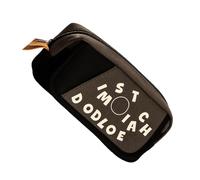 Tkidplw Astuccio ad alta capacità, multistrato, organizer per studenti, donne, adulti, borsa portaoggetti essenziale da viaggio, vintage, grande capacità, Grigio