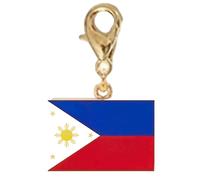 Tkidplw Braccialetto con charm, inossidabile, oro, oro GGG | Portachiavi da viaggio con chiusura a moschettone per catena da polso, piccolo profilo