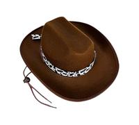 Tkidplw Cappello da cowgirl regolabile a tema mucca per ragazze ragazzi leggero comodo partito Cosplay 5 scelte di colore carino mucca a tema cowboy cappelli per ragazze
