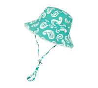 Tkidplw Cappello da pescatore alla moda con tesa grande e ampia fascia per il sudore, design protettivo dal sole, bacino sportivo da spiaggia leggero in poliestere, Verde, Taglia unica