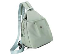 Tkidplw Elegante borsa da petto con scomparto segreto e tracolla regolabile, zaino in nylon leggero per il trasporto quotidiano essenziale borsa a tracolla regolabile, Verde