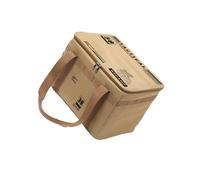 Tkidplw Impermeabilizza Pieghevole Campeggio Organizzatori 30L/42L Capacità Multi Scomparto Design per Outdoor Accessori da Cucina Pieghevole Organizzatori per Escursioni, cachi, 30L