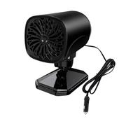 Tkidplw Sbrinatore per auto, portatile, 12 V/24 V, 2 in 1, per riscaldamento/raffreddamento, sbrinatore per parabrezza, adesivo rotante a 360° e purificatore d'aria per auto