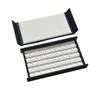 Tkidplw Set di 2 custodie portatili con chiusura sicura, ideali per esporre diamanti di cristallo e oggetti da collezione, elegante custodia per gioielli