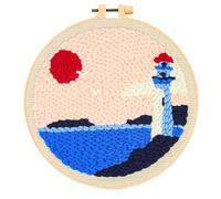 Tkidplw Set di aghi spessi con panno di lino, decorazione per adulti e bambini, set di aghi per la decorazione della casa