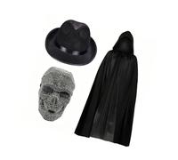 Tkidplw Teschio di Halloween con decorazioni scintillanti, copertura viso | Bella copertura per il viso di Halloween decorata con cristalli per feste a tema e incontri di vestire, incidenti di ruolo