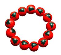 Tkidplw Trendy Halloween Charm Bangle Legno Perline Unico Scheletro Occhio Gocce di Sangue Zucca Design Catena Della Mano Per Le Donne, Misura unica, come descritto