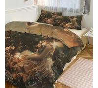 TKJMCSW A Beautiful Fairy Comforter Set copripiumino set di biancheria da letto Queen Comforter Set di biancheria da letto Set di biancheria da letto con copripiumino, 1 piumino reversibile e 2 federe
