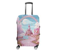 TKJMCSW Candy Land - Copertura per bagagli approvata TSA, elastica, lavabile, antigraffio, adatta per custodie da 48-76 cm, bianco, S