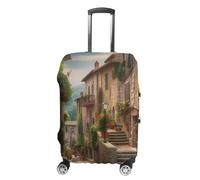 TKJMCSW Copertura per bagagli italiana toscana, approvata TSA, copertura elastica lavabile per valigie, antigraffio, adatta per custodie da 48-76 cm, bianco, M