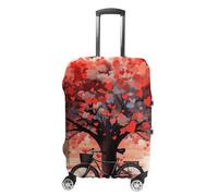 TKJMCSW Heart Tree - Copertura per bagagli da bicicletta, approvata TSA, elastica, lavabile, antigraffio, adatta per custodie da 48-76 cm (XL)
