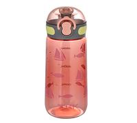 TKK 1005 - Borraccia per bambini, 350 ml, a prova di perdite, in Tritan, senza BPA, utilizzabile con una sola mano, con colino, colore: Rosa