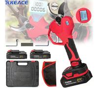 TKKEACE 1000W 50mm Cesoie elettriche da potatura senza spazzole Potatore a batteria Cesoie da giardino Rami di alberi da frutto Strumento di taglio con 2 batterie 1000W With 2 Battery