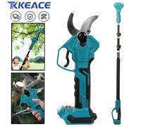 TKKEACE 40mm1000W Forbici elettriche senza spazzole Potatore Asta di prolunga telescopica Cordless Albero Bonsai Potatura per Makita 18V With 1 Battery 1 Charger