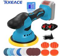TKKEACE Brushelss Lucidatrice per auto 6 marce Lucidatrice elettrica a batteria Ceretta per metalli Rettifica del legno per batteria Maktita 18v
