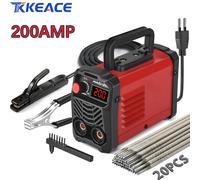 TKKEACE IGBT 20PCS Saldatrice portatile Synergy Digital Contol 2 IN 1 200A DC Inverter Ad alta frequenza Tig MMA Per uso domestico