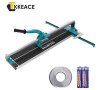 TKKEACE Tagliapiastrelle manuale Posizionamento laser a infrarossi Taglierina da pavimento Coltello a spinta Strumento professionale per il taglio di ceramica porcellanata 32 inch