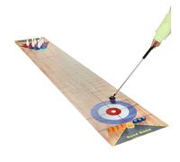 TkkMivcOC Gioco di curling 3 in 1 da tavolo, curling and shuffleboard, set da tavolo da bowling, gioco da tavolo per la famiglia, per casa, ufficio, feste, 360 x 57 cm