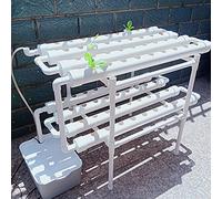 TkkMivcOC Kit per coltivazione idroponica a 2 strati, sistema idroponico per la coltivazione di verdure e frutta