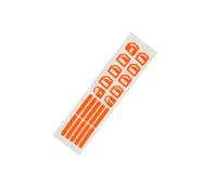 TKLGFEK Car Luminous Car Window Button Sticker Night Glowing Lifting Switch Safetys Decoration Stickers Door Window Lifter Switch Decals(Orange)