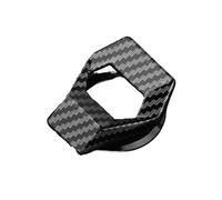 TKLGFEK Car One-button Start Cover Ignition Switch Protective Cover Car Interior One-button Start Protection Anti-scratch Decor Cover(Carbon Fiber)