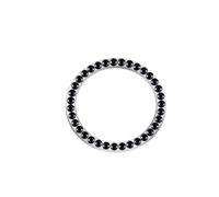TKLGFEK Car One-key Start Button Decoration Ring with Diamond Rhinestone Circle Start Stop Switch Ring Car Interior Accessories(Black Diamond)