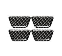 TKLGFEK Carbon Fiber Car Door Pull Handle Bowl Trim Stickers Compatible for Audi A4 B8 2009-2016(B Classic)