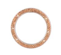 TKLGFEK Decoration Ring Diamond Rhinestone Car Decor One Click Start Button Engine Start Stop Switch Button Cover(Gold)
