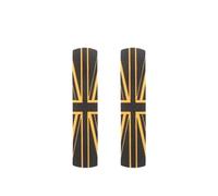 TKLGFEK Leather Car Front Rear Pull Door Handle Sticker Compatible for Mini Cooper F54 F55 F56 F60 R55 R56 R60(F GoldenJack)