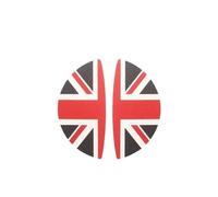 TKLGFEK Leather Car Front Rear Pull Door Handle Sticker Compatible for Mini Cooper F54 F55 F56 F60 R55 R56 R60(F R BlackJack)